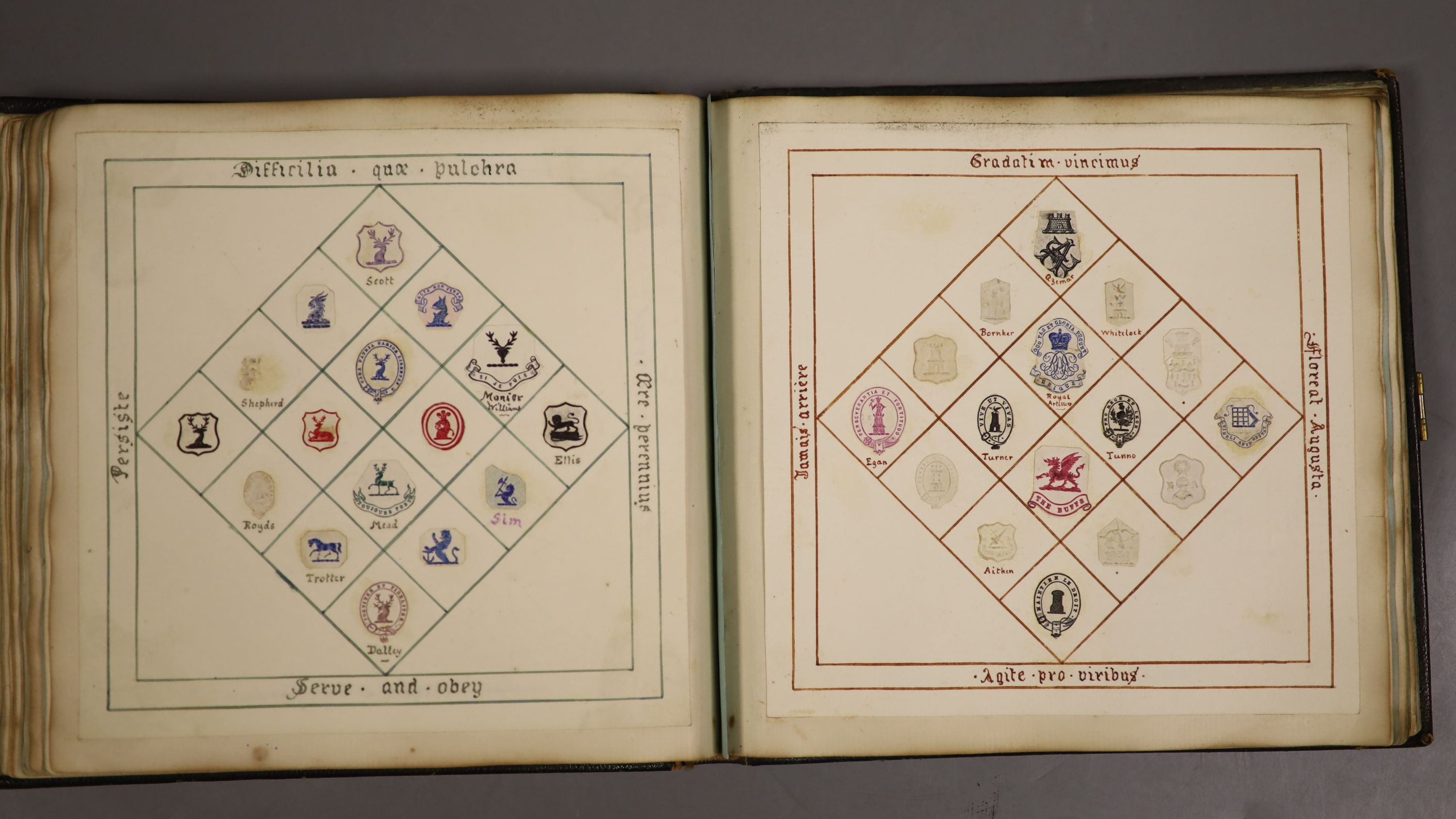 A Victorian album of crests